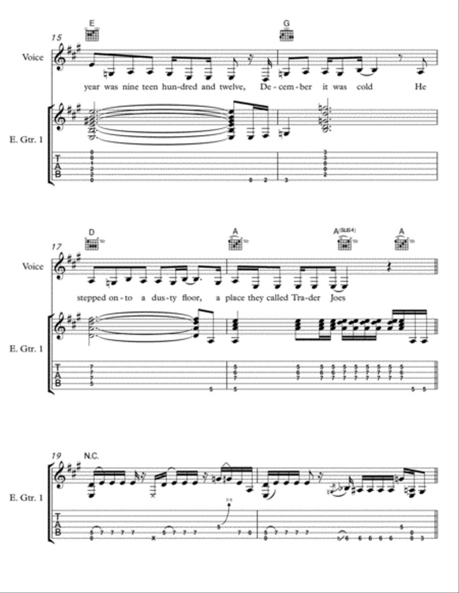 Legend of Charlie Jones Electric Guitar scores gallery preview page 3