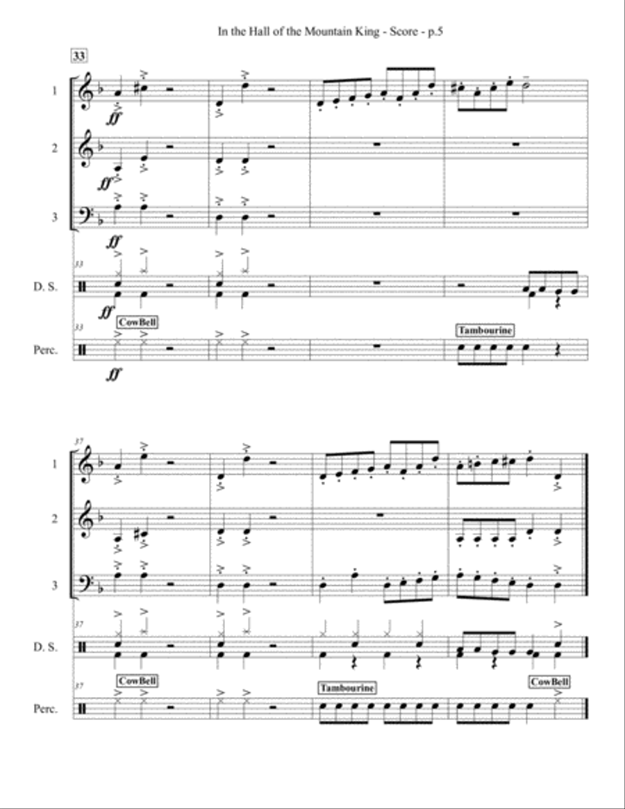 In the hall of the mountain king body percussion discount