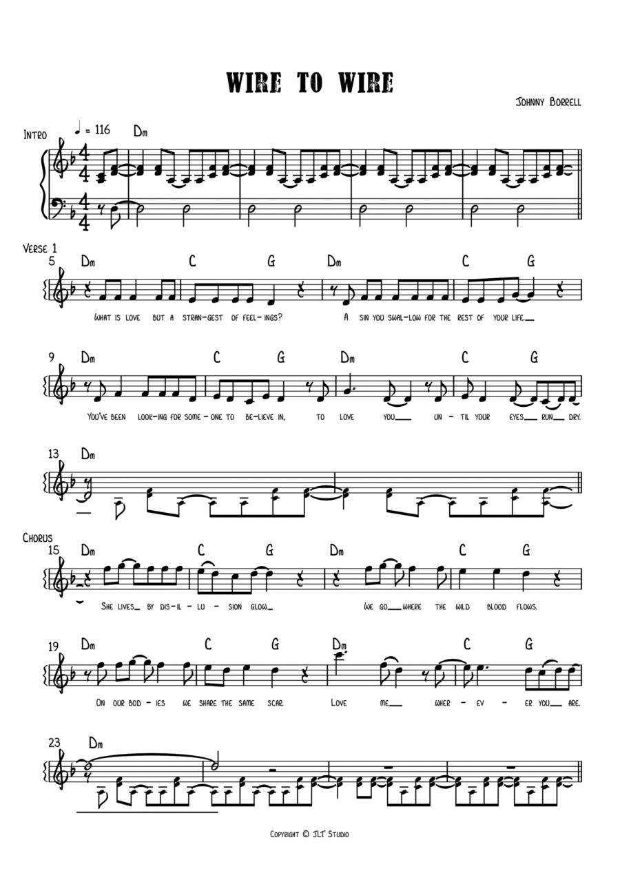 Wire To Wire Voice scores gallery preview page 1