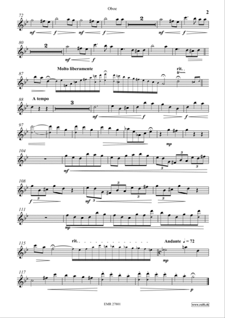Nocturne Oboe scores gallery preview page 3