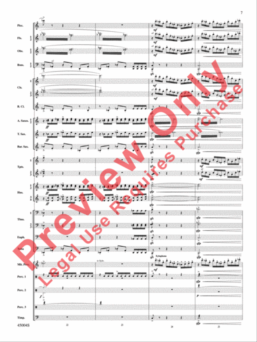 Red Rock Mountain Concert Band scores gallery preview page 8