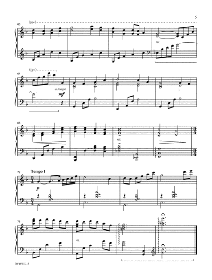 What Wondrous Love! Piano Solo scores gallery preview page 5