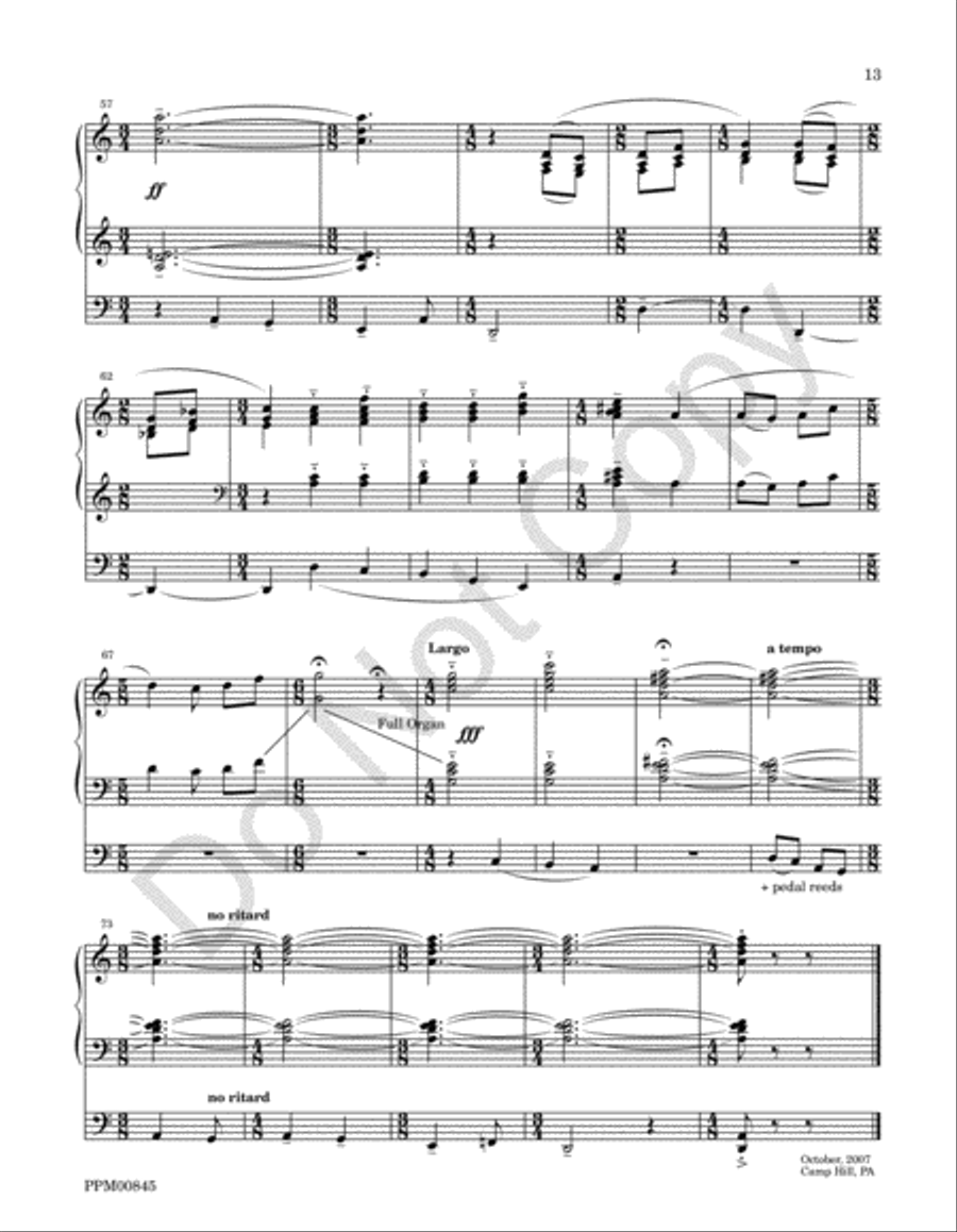 Variations On Wondrous Love Choir scores gallery preview page 16