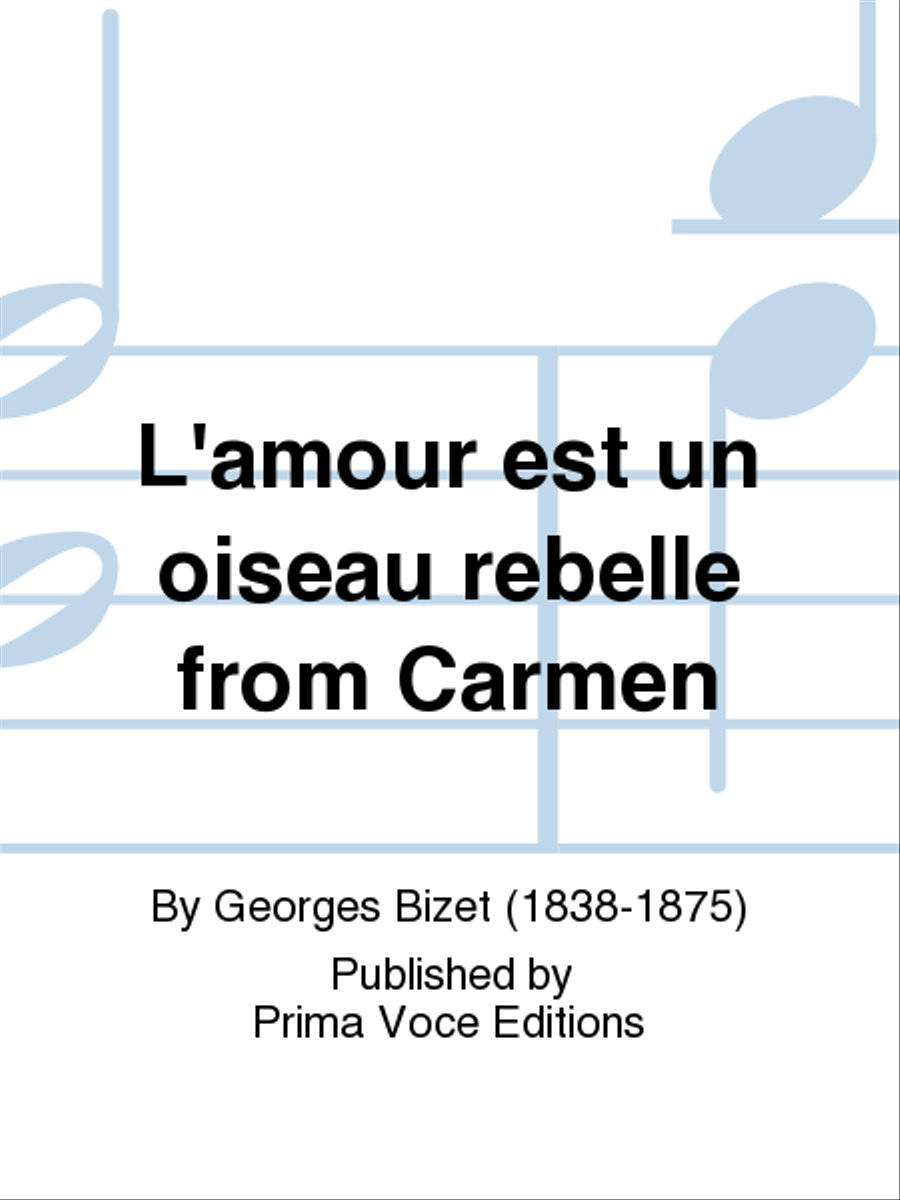 L'amour est un oiseau rebelle from Carmen Mezzo-Soprano Voice scores gallery preview page 1