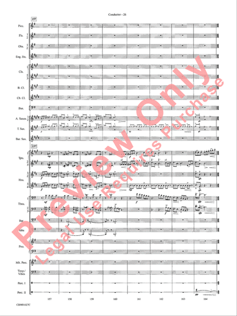 Harry Potter Symphonic Suite Concert Band scores gallery preview page 29