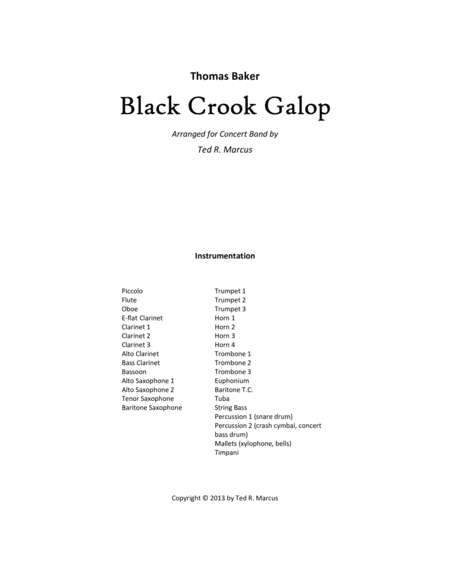 Black Crook Galop image number null