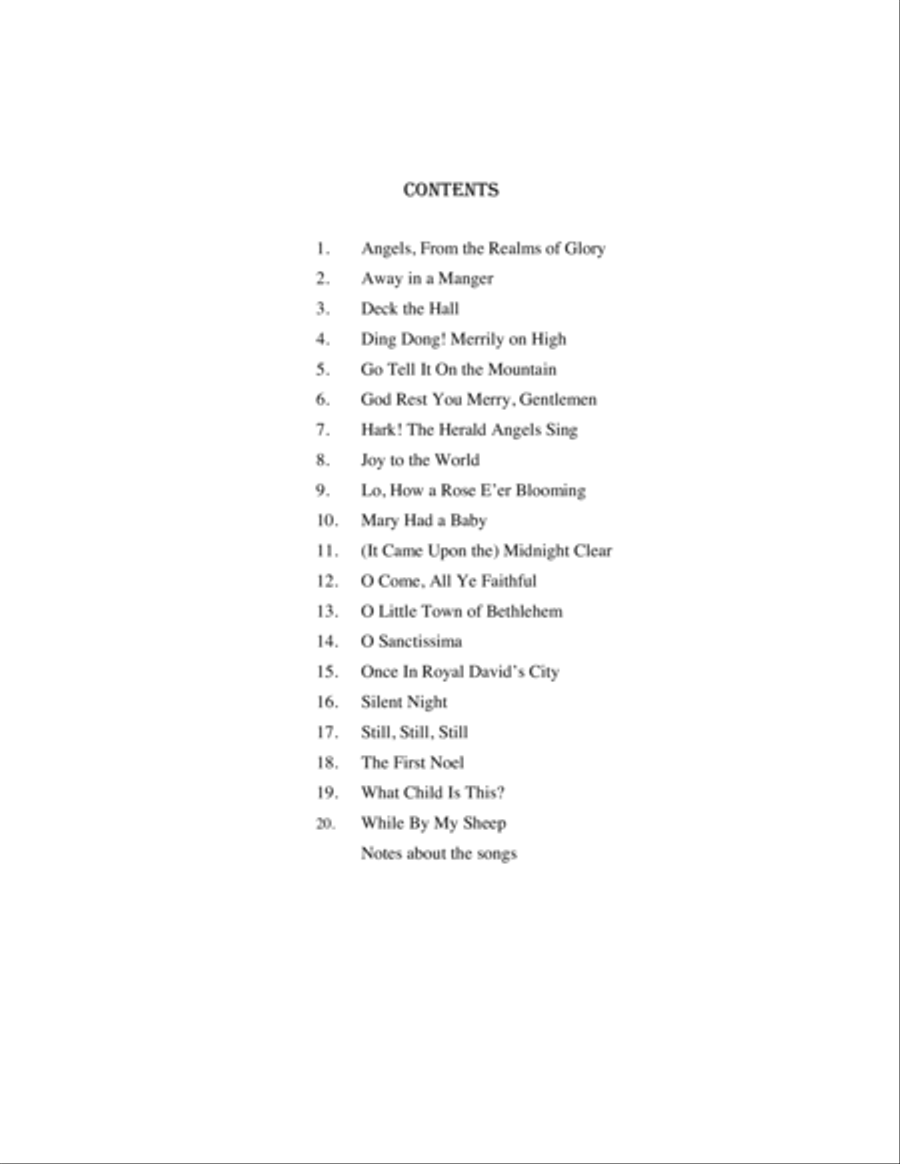 Songs For Voice and Guitar at Christmas Guitar scores gallery preview page 3
