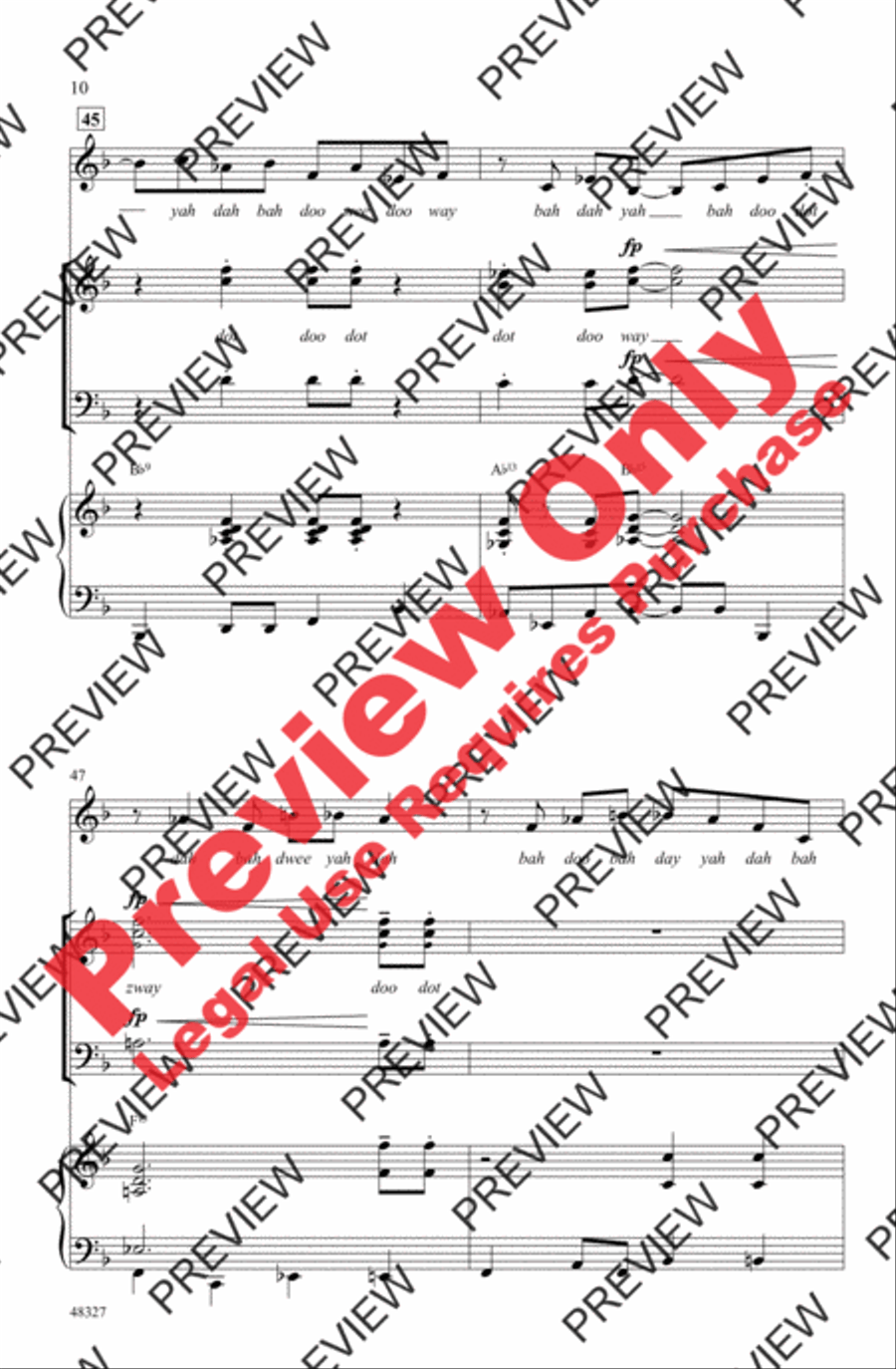 The Chorus Room Blues 3-Part scores gallery preview page 10