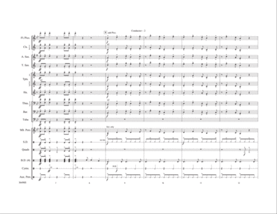 Coconut Champagne Marching Band scores gallery preview page 3