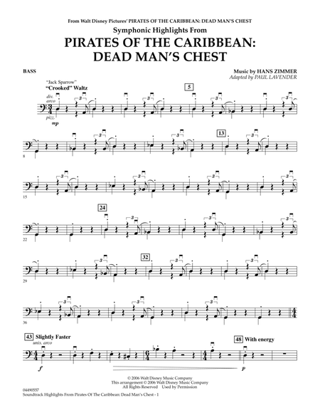 Soundtrack Highlights from Pirates Of The Caribbean: Dead Man's Chest - String Bass