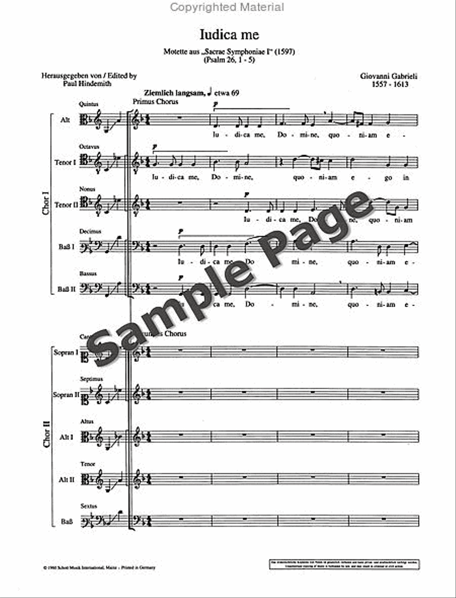 Judica me Mixed Choir scores gallery preview page 4