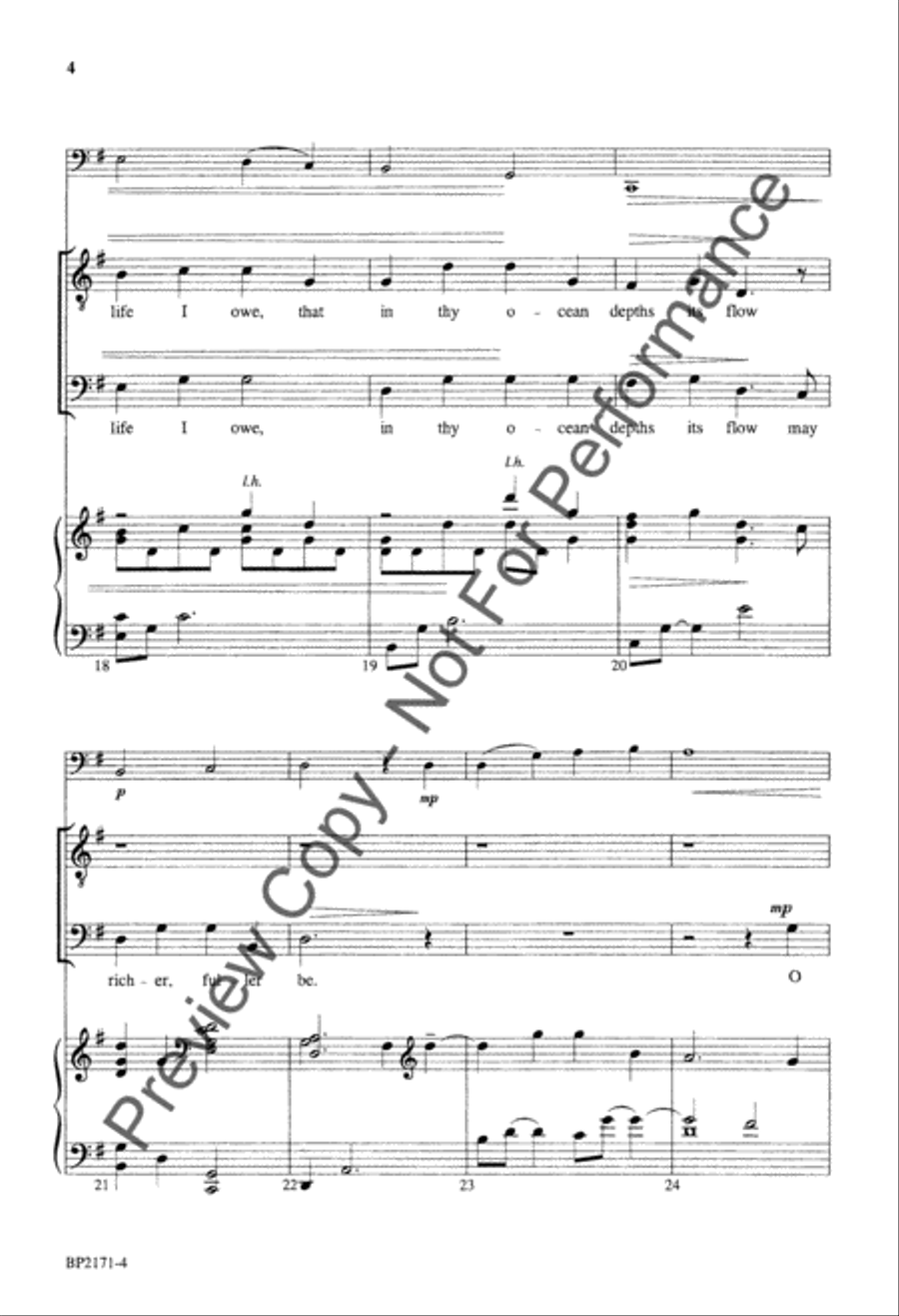 O Love - TTBB TTBB scores gallery preview page 5