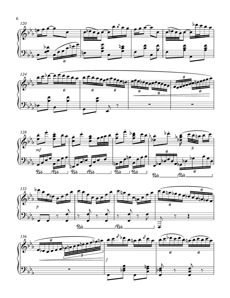 Klezmer Dance # 2 for Piano (Bulgar) Piano Solo scores gallery preview page 6