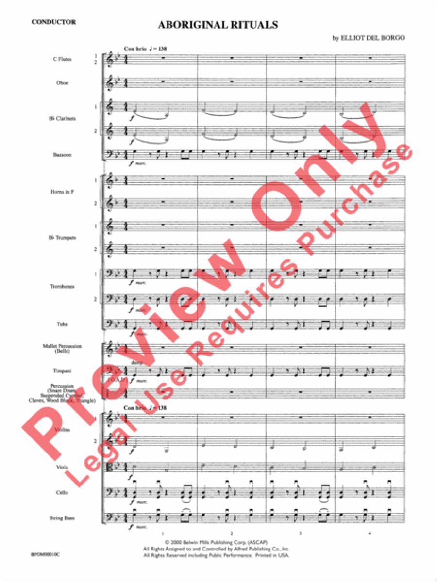Aboriginal Rituals Aboriginal Rituals Full Orchestra scores gallery preview page 3