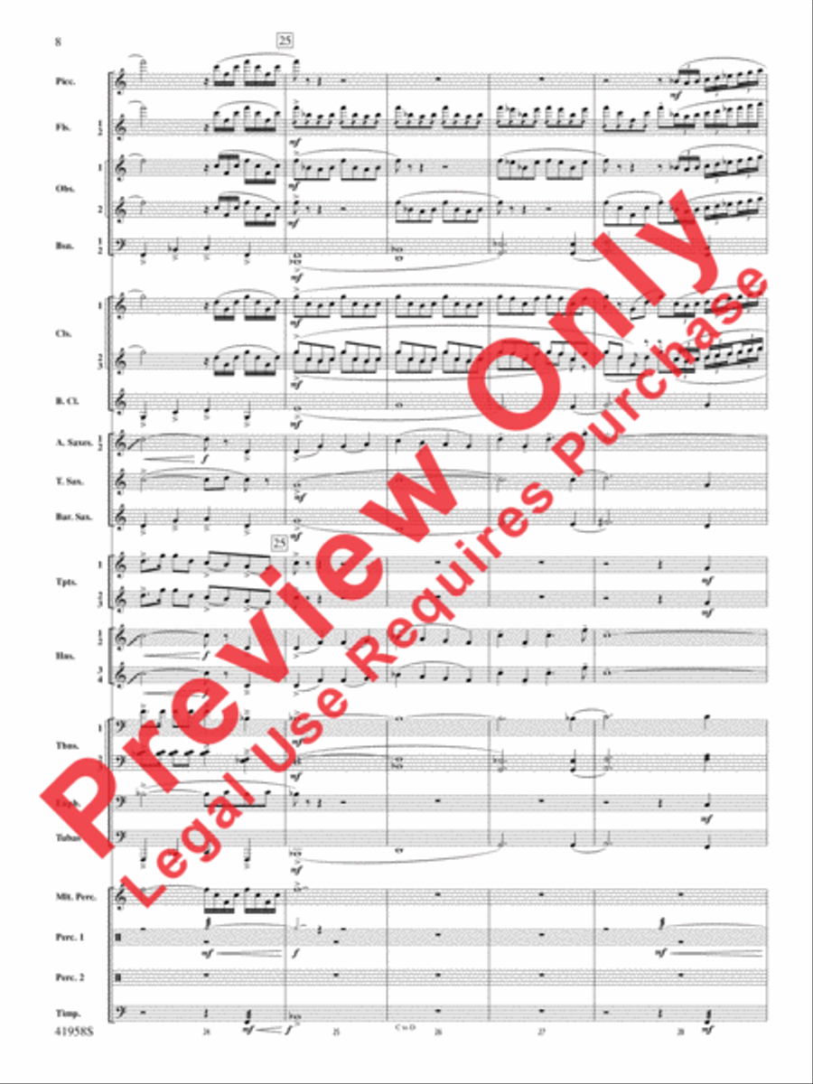 God's Country Concert Band scores gallery preview page 28