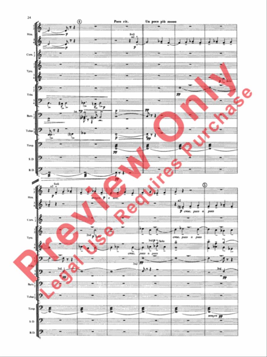 Symphony for Brass and Percussion (score only)