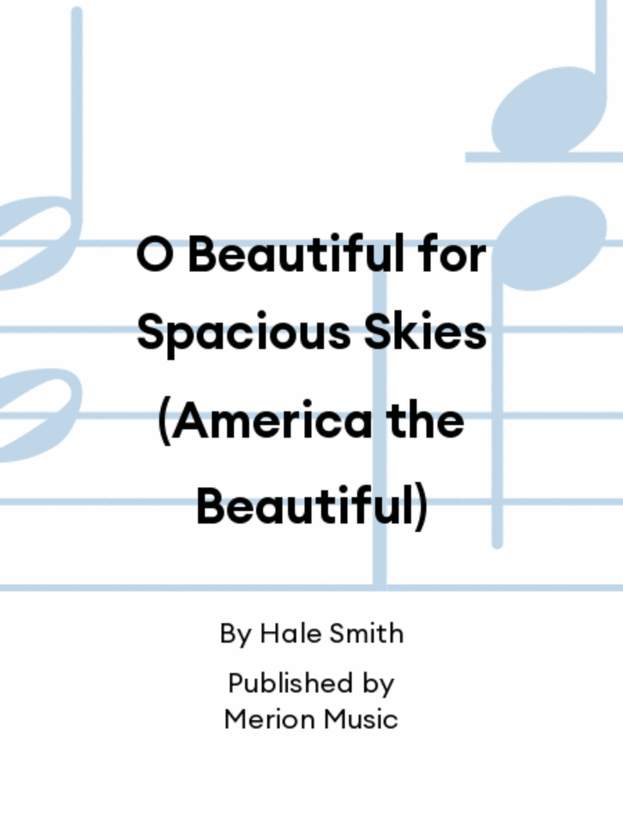 O Beautiful for Spacious Skies (America the Beautiful) Orchestra scores gallery preview page 1