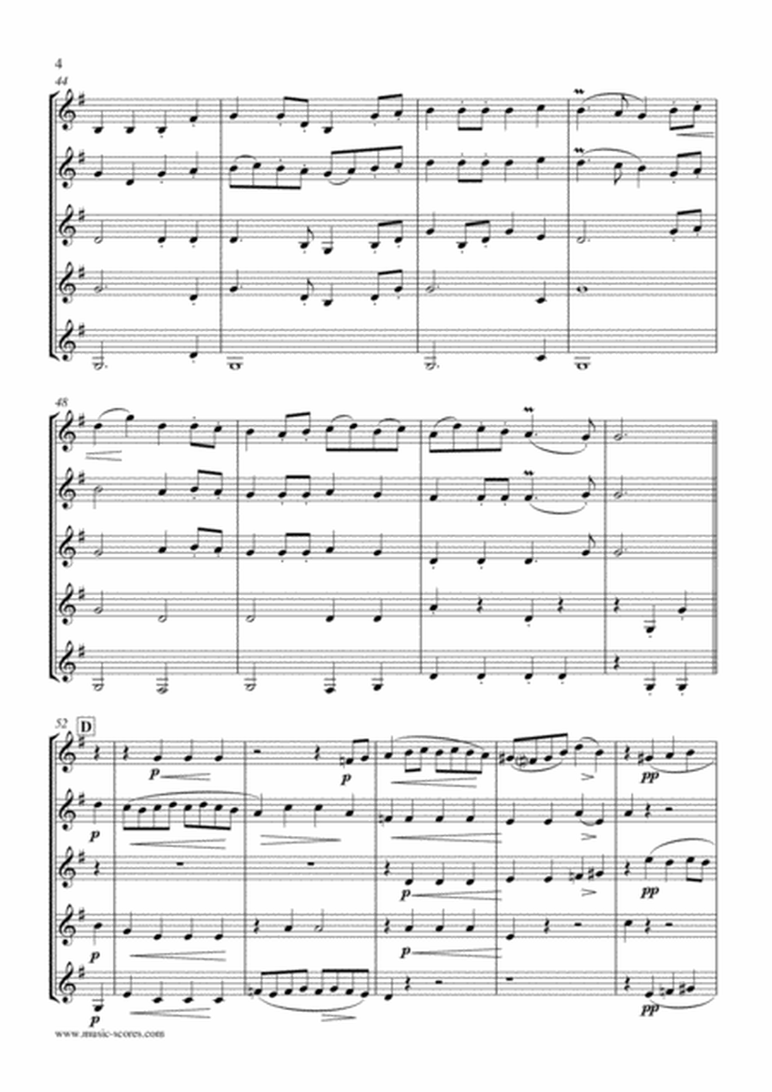 Rondeau - Bridal Fanfare - Trumpet Quintet - Concert F major image number null