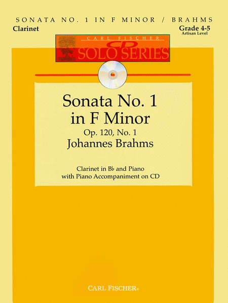 Johannes Brahms : Sonata No. 1 in F Minor , Op. 120, No. 1