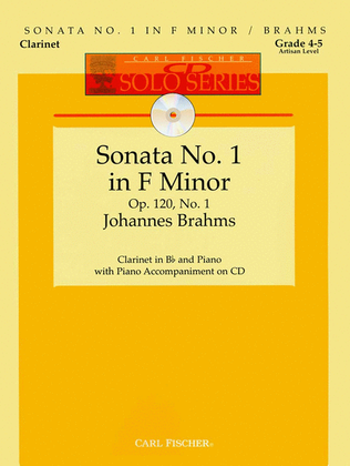 Book cover for Sonata No. 1 in F Minor