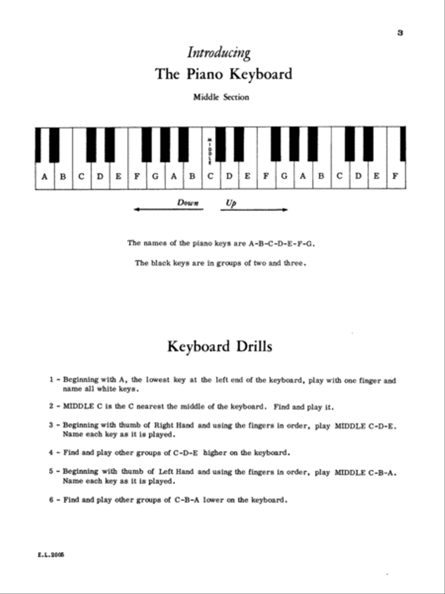 Belwin Piano Method, Book 1