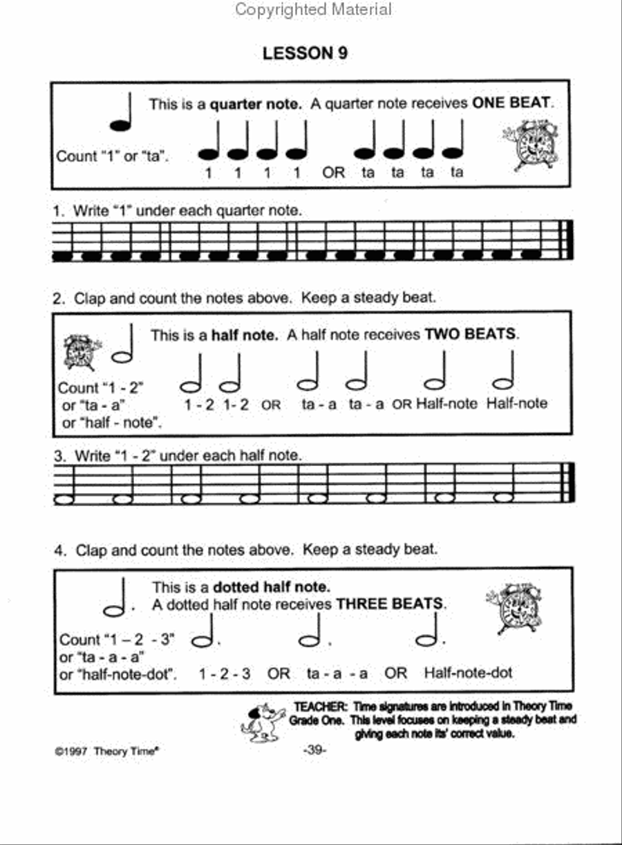 Theory Time Primer Workbook Piano Method scores gallery preview page 4