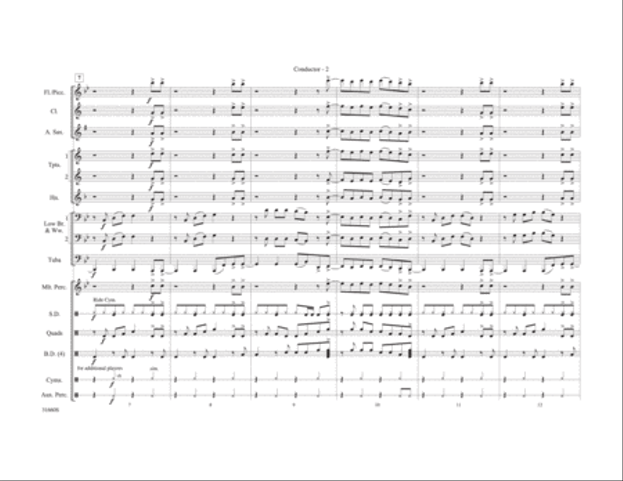 Any Way You Want It Marching Band scores gallery preview page 3
