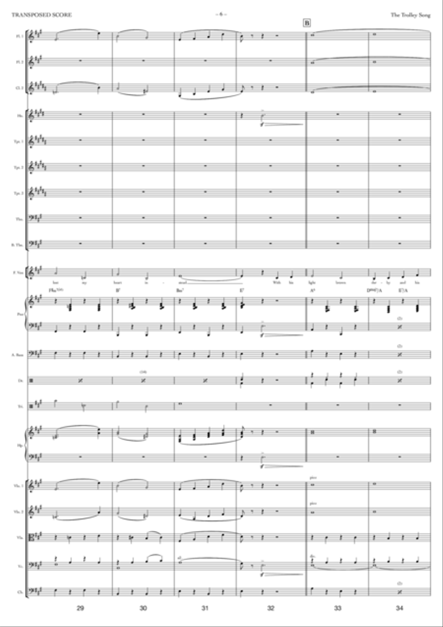The Trolley Song Full Orchestra scores gallery preview page 6