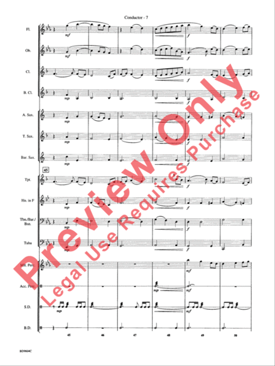 Canticle Concert Band scores gallery preview page 10