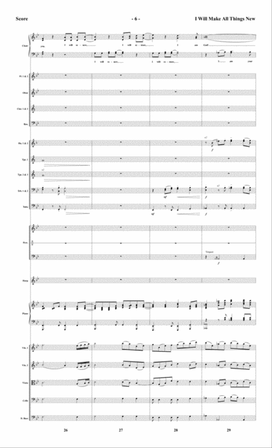 I Will Make All Things New - Orchestral Score and CD with Printable Parts Choir scores gallery preview page 8