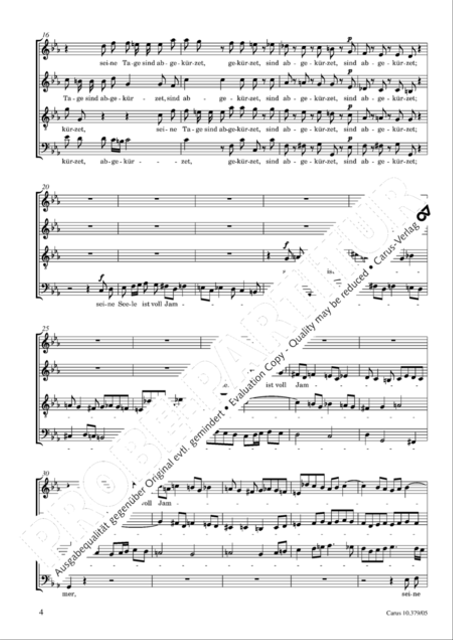 Der Tod Jesu 4-Part scores gallery preview page 5