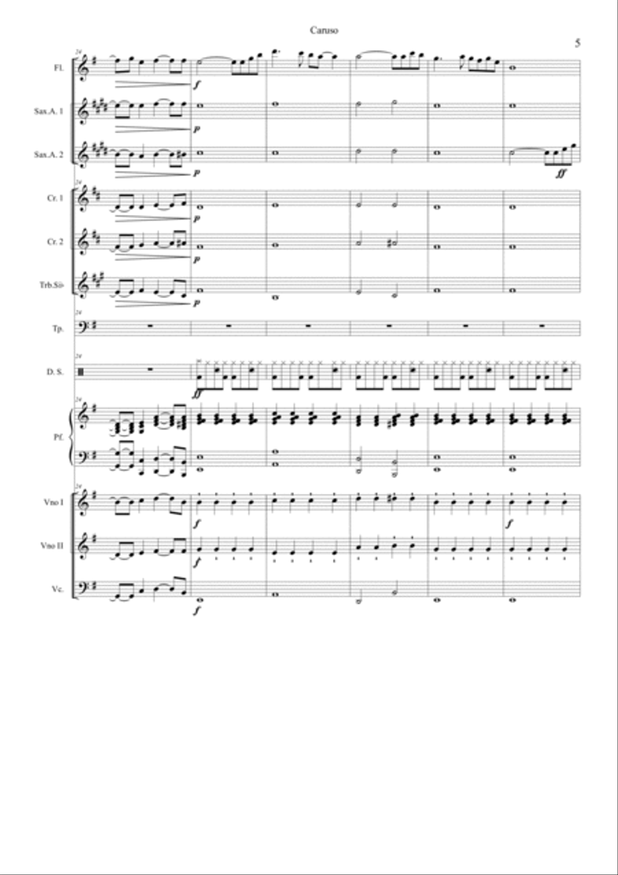 Caruso Caruso Flute scores gallery preview page 5