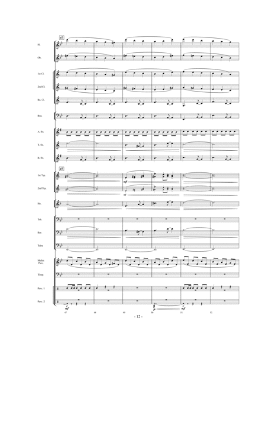 Danza Del Fuego Danza Del Fuego Concert Band scores gallery preview page 11