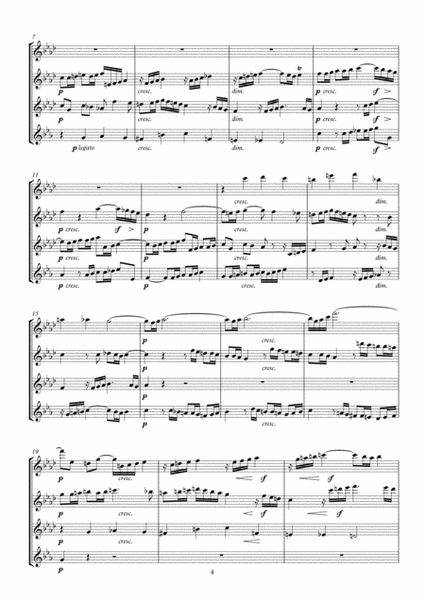 Prelude and Fugue No. 12 arr. Oboe Quartet image number null
