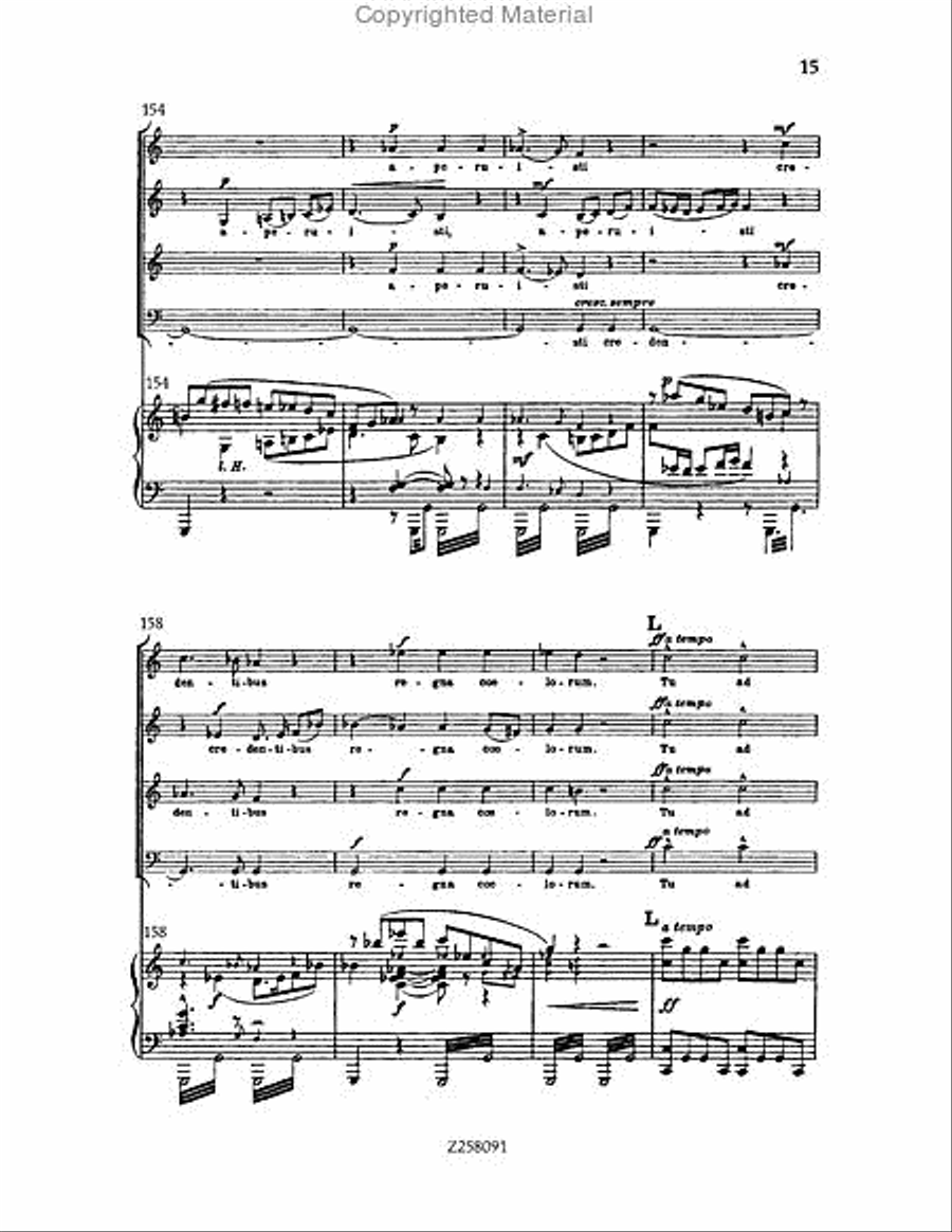 Te Deum, WAB 45 (1886 revision) Choir scores gallery preview page 15