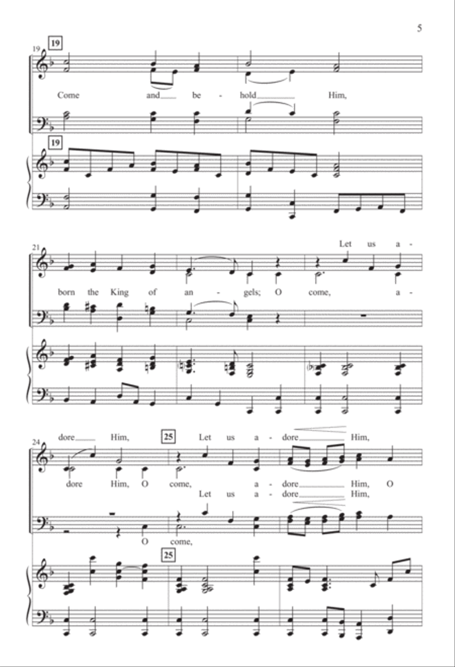 O Come, All Ye faithful O Come, All Ye faithful 4-Part scores gallery preview page 4