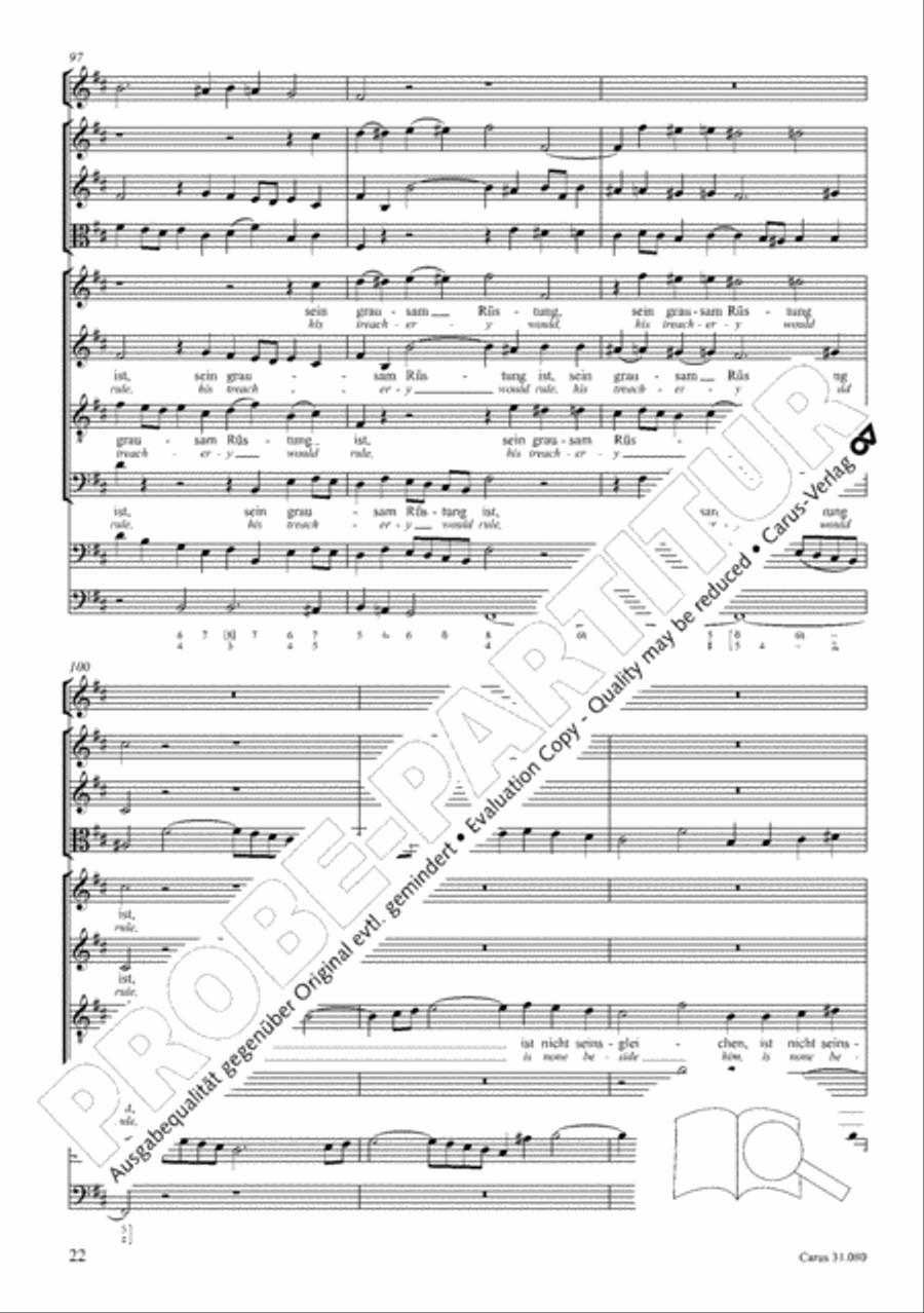 A mighty fortress is our God (Ein feste Burg ist unser Gott) 4-Part scores gallery preview page 23