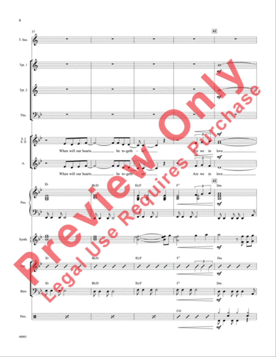When Will I See You Again Choir scores gallery preview page 9