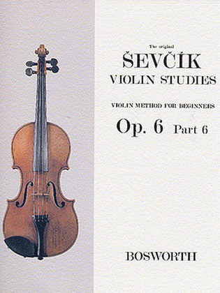 Book cover for Sevcik - Violin Studies