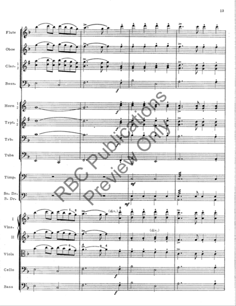 Psalm And Air Full Orchestra scores gallery preview page 14