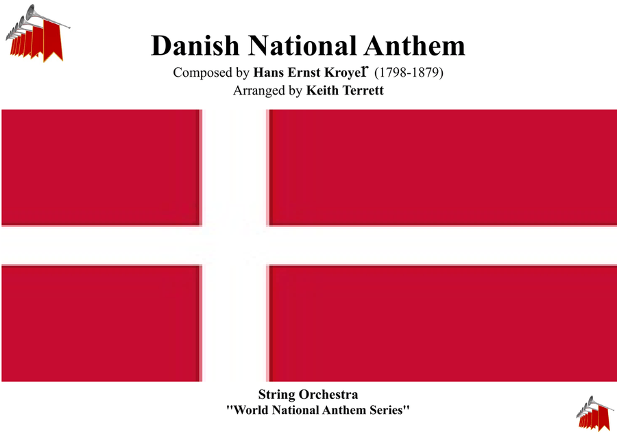 Danish National Anthem for String Orchestra (World National Anthem Series) String Orchestra scores gallery preview page 1