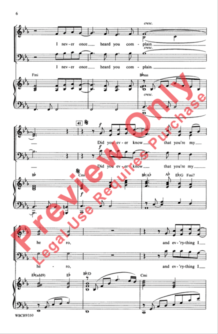 The Wind Beneath My Wings 3-Part scores gallery preview page 6