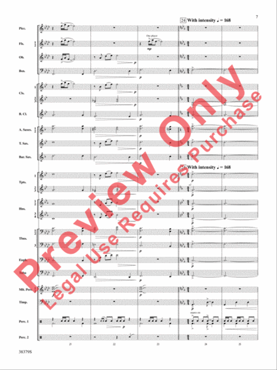 Vision Quest Concert Band scores gallery preview page 8