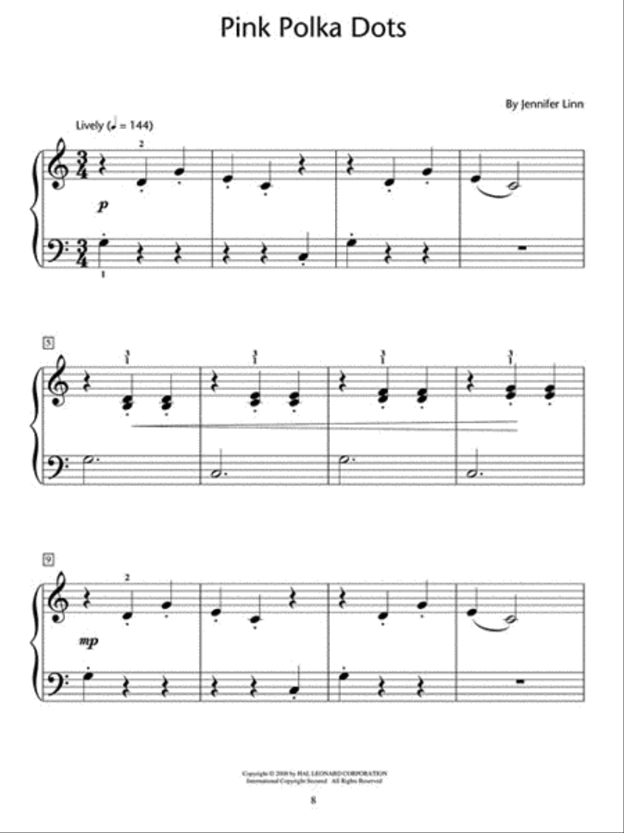 Just Pink – Nine Pieces for Piano Solo Piano Method scores gallery preview page 3