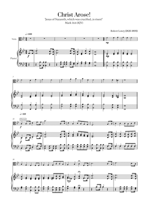 Robert Lowry - Christ Arose for Viola and Piano