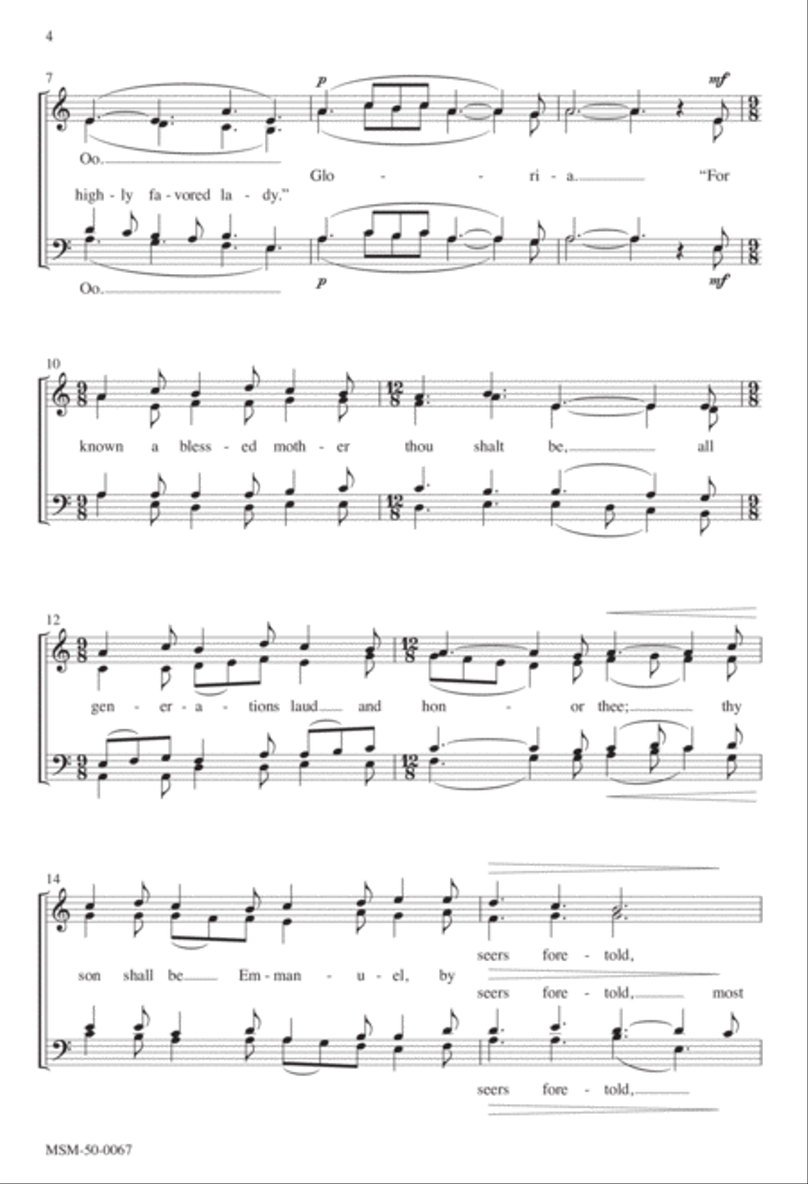 The Angel Gabriel 4-Part scores gallery preview page 3