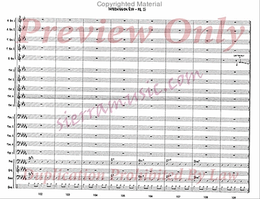 Intermission Riff Jazz Ensemble scores gallery preview page 16