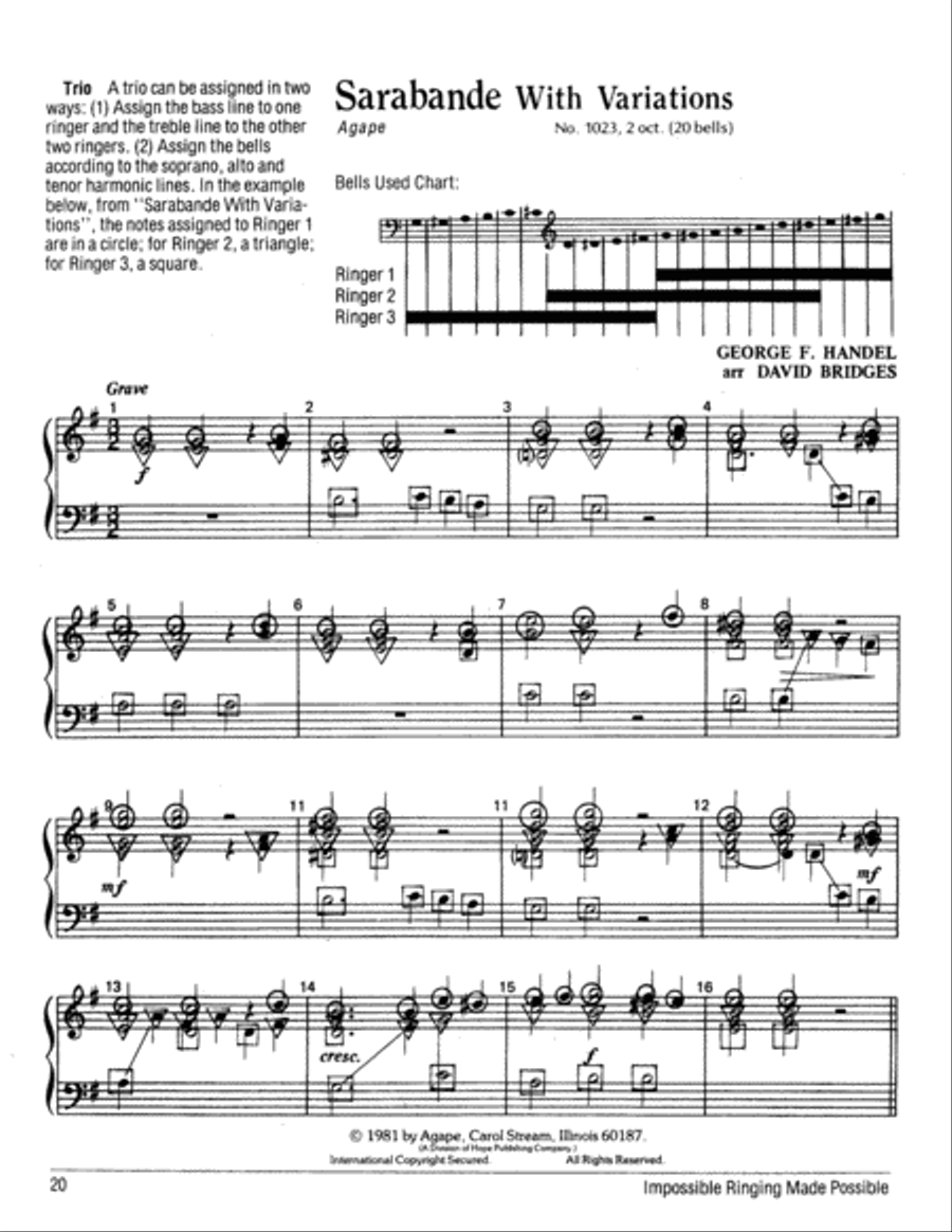 Impossible Ringing Made Possible Handbell Choir scores gallery preview page 24