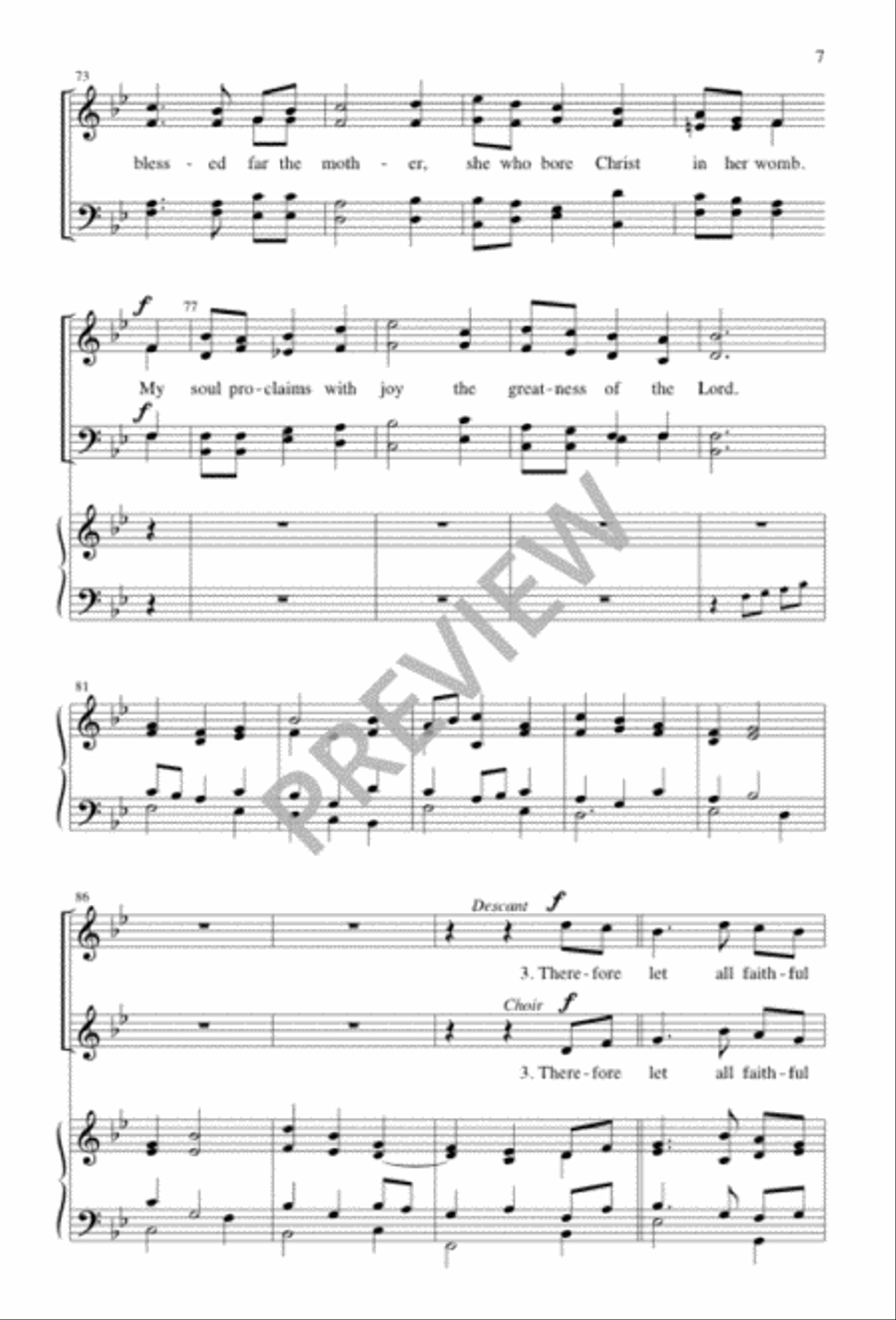 Annunciation Carol Annunciation Carol 4-Part scores gallery preview page 8