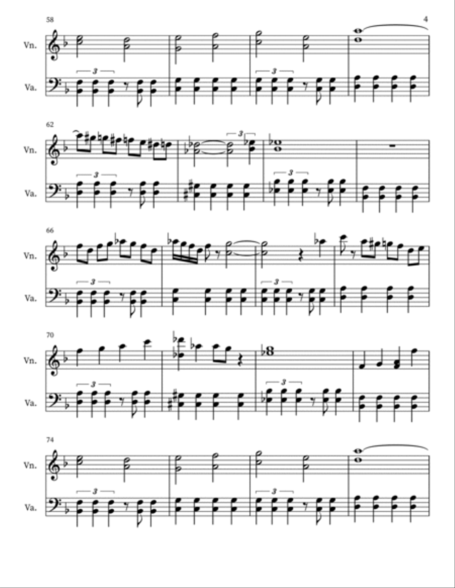 Beautiful Day Outside String Duet scores gallery preview page 4
